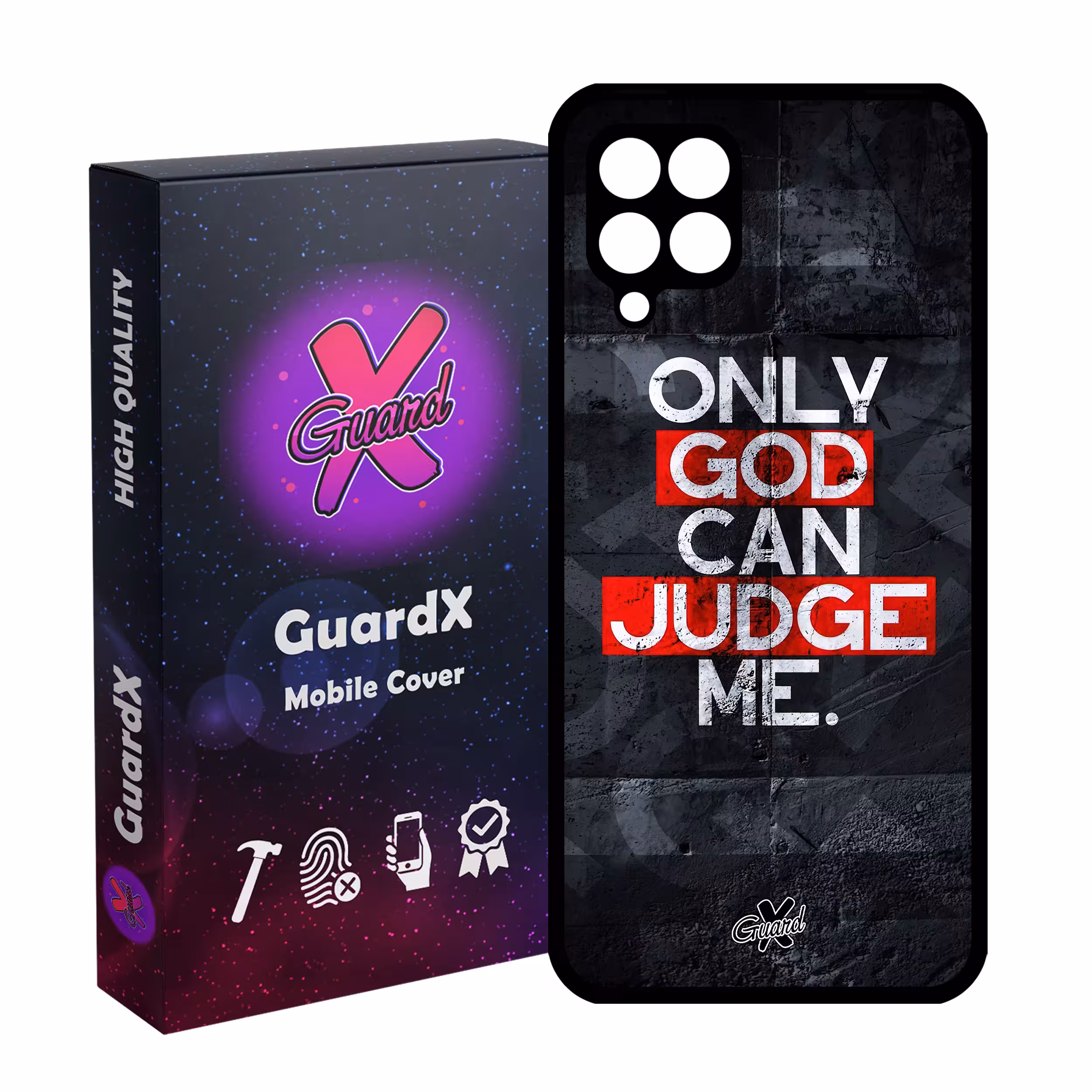 کاور گارد ایکس طرح Text مدل Glass10483 مناسب برای گوشی موبایل سامسونگ Galaxy A22 4G