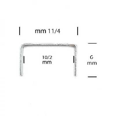 سوزن منگنه مدل تینا فلز سایز 530/06 بسته 4800 عددی