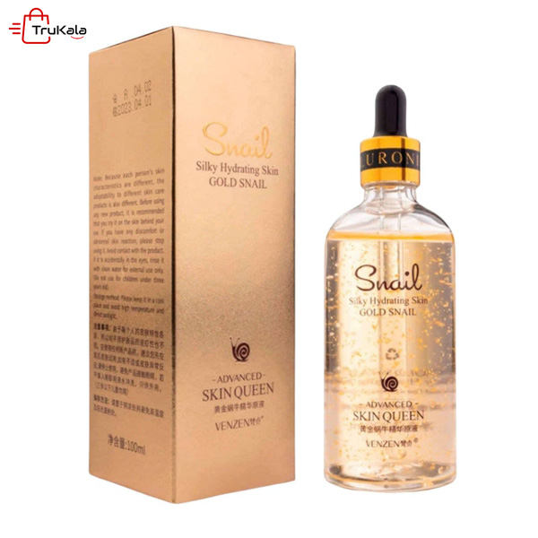 سرم آبرسان ونزن مدل عصاره حلزون و طلا حجم 100 میلی لیتر