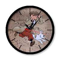 ساعت دیواری  راویتا مدل تن تن کد 3362  در رنگ های مشکی و سفید 