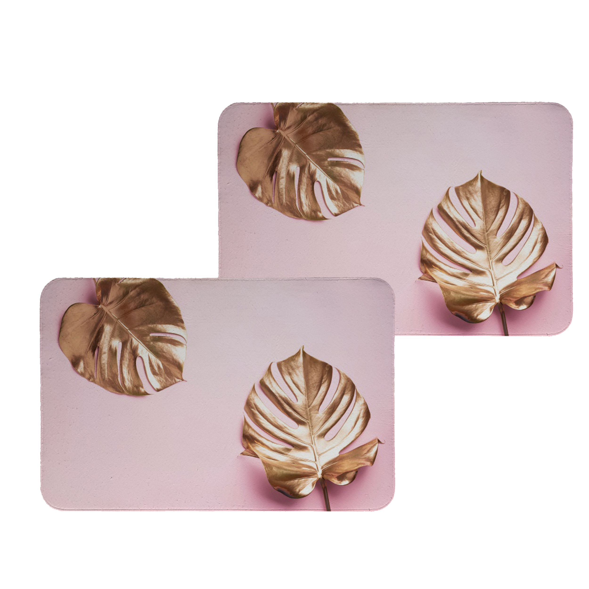 زیربشقابی طرح برگ کد 8153 مجموعه 2عددی