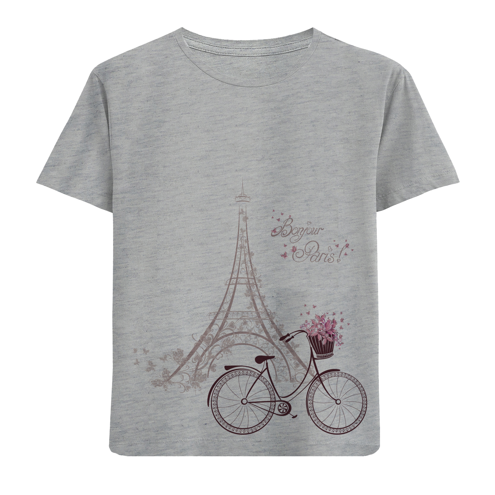 تی شرت بچگانه مدل دوچرخه و ایفل F57