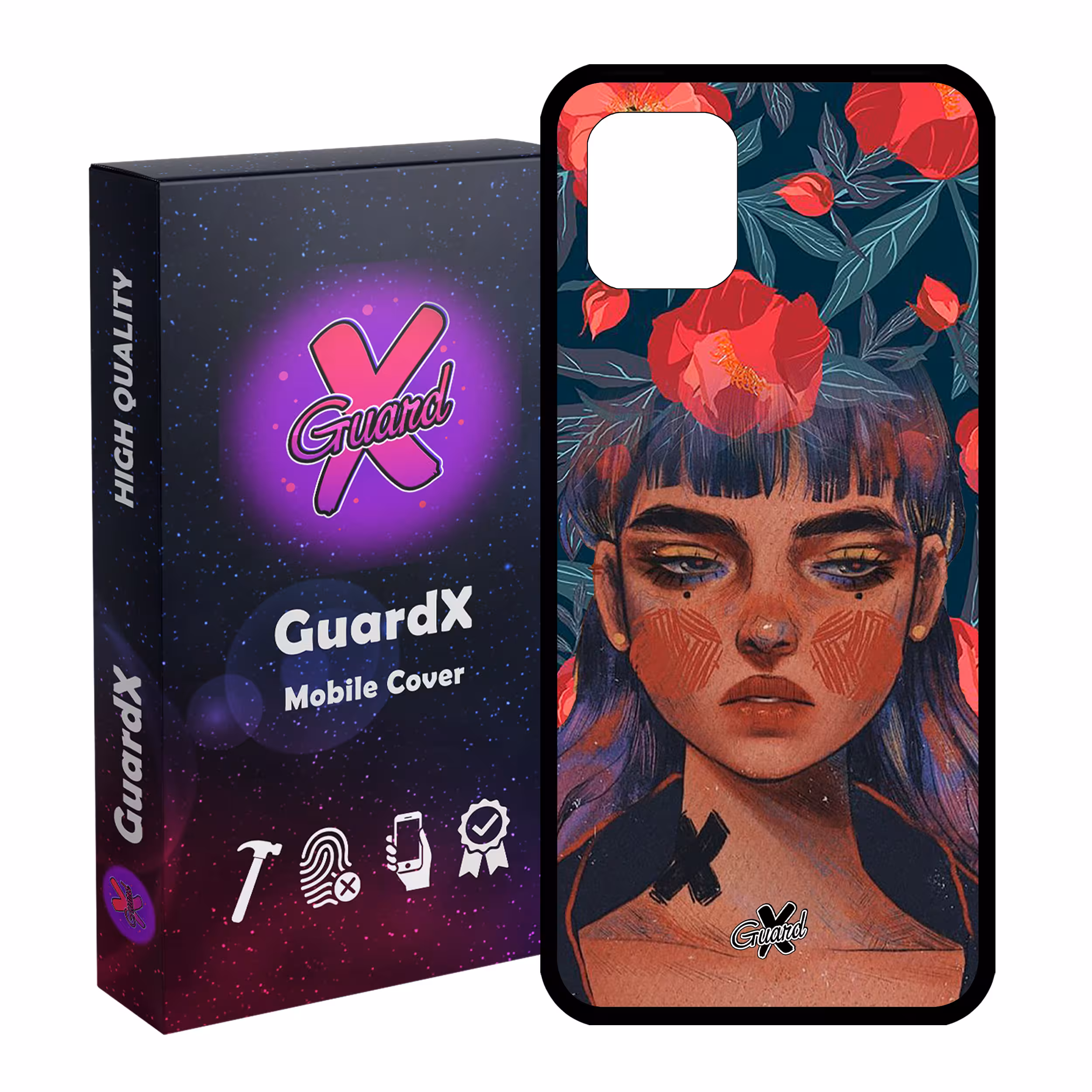 کاور گارد ایکس طرح Girl مدل Glass10334 مناسب برای گوشی موبایل سامسونگ Galaxy Note 10 Lite