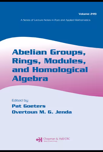 خرید و دانلود نسخه کامل کتاب Abelian Groups, Rings, Modules, and Homological Algebra