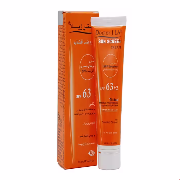 کرم ضد آفتاب فاقد چربی SPF63 دکتر ژیلا 50 گرمی