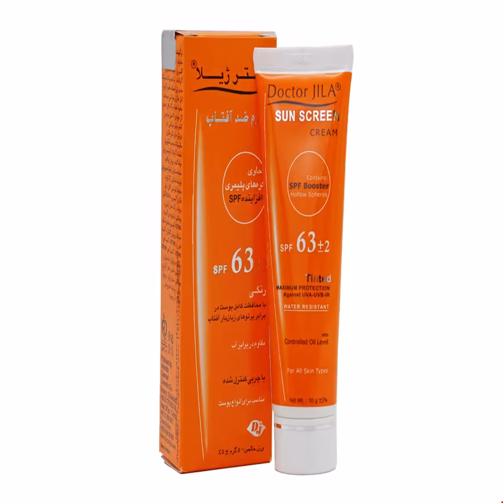 کرم ضد آفتاب فاقد چربی SPF63 دکتر ژیلا 50 گرمی