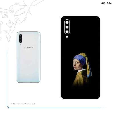 برچسب پوششی ماهوت مدل Girl with a Pearl Earring of Vermeer مناسب برای گوشی موبایل سامسونگ Galaxy A50
