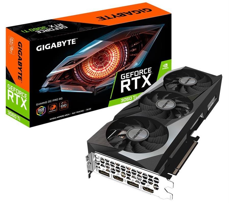 کارت گرافیک  گیگابایت مدل GeForce RTX™ 3060 Ti GAMING OC PRO 8G حافظه 8 گیگابایت