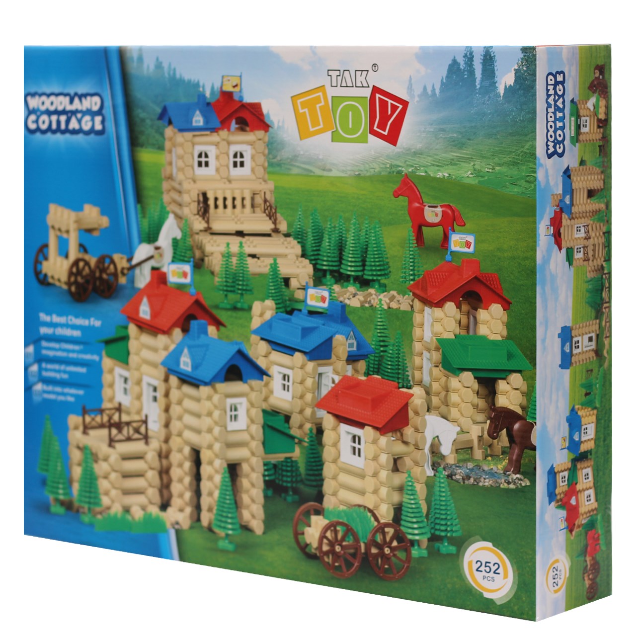 بازی ساختنی 252 تکه تک توی مدل کلبه جنگلی 1044