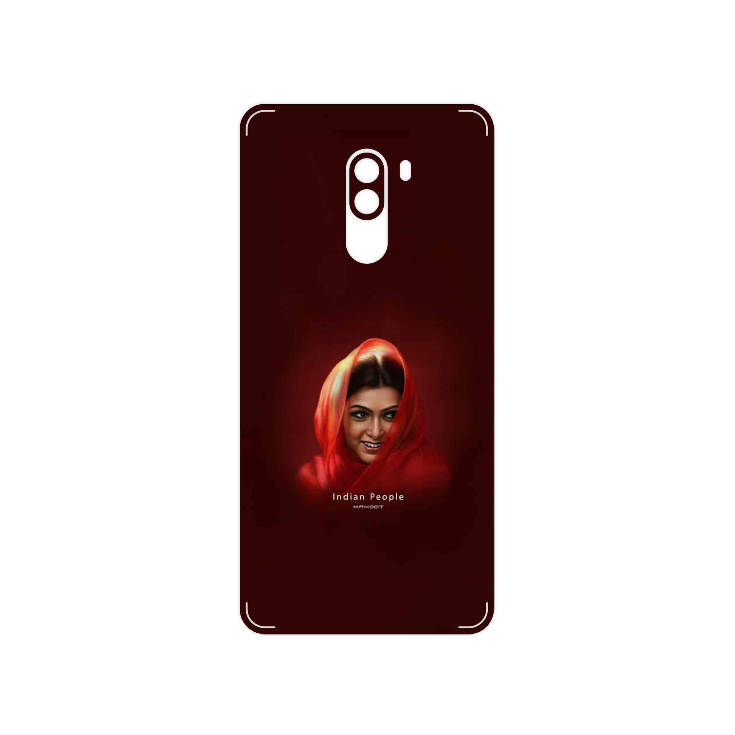 برچسب پوششی ماهوت مدل Portrait of an Indian Woman مناسب برای گوشی موبایل شیائومی POCOPHONE F1