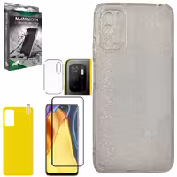 کاور ماموت مدل M-BNDL-TP0 مناسب برای گوشی موبایل شیائومی Poco M3 Pro به همراه محافظ صفحه نمایش و محافظ پشت گوشی و محافظ لنز دوربین