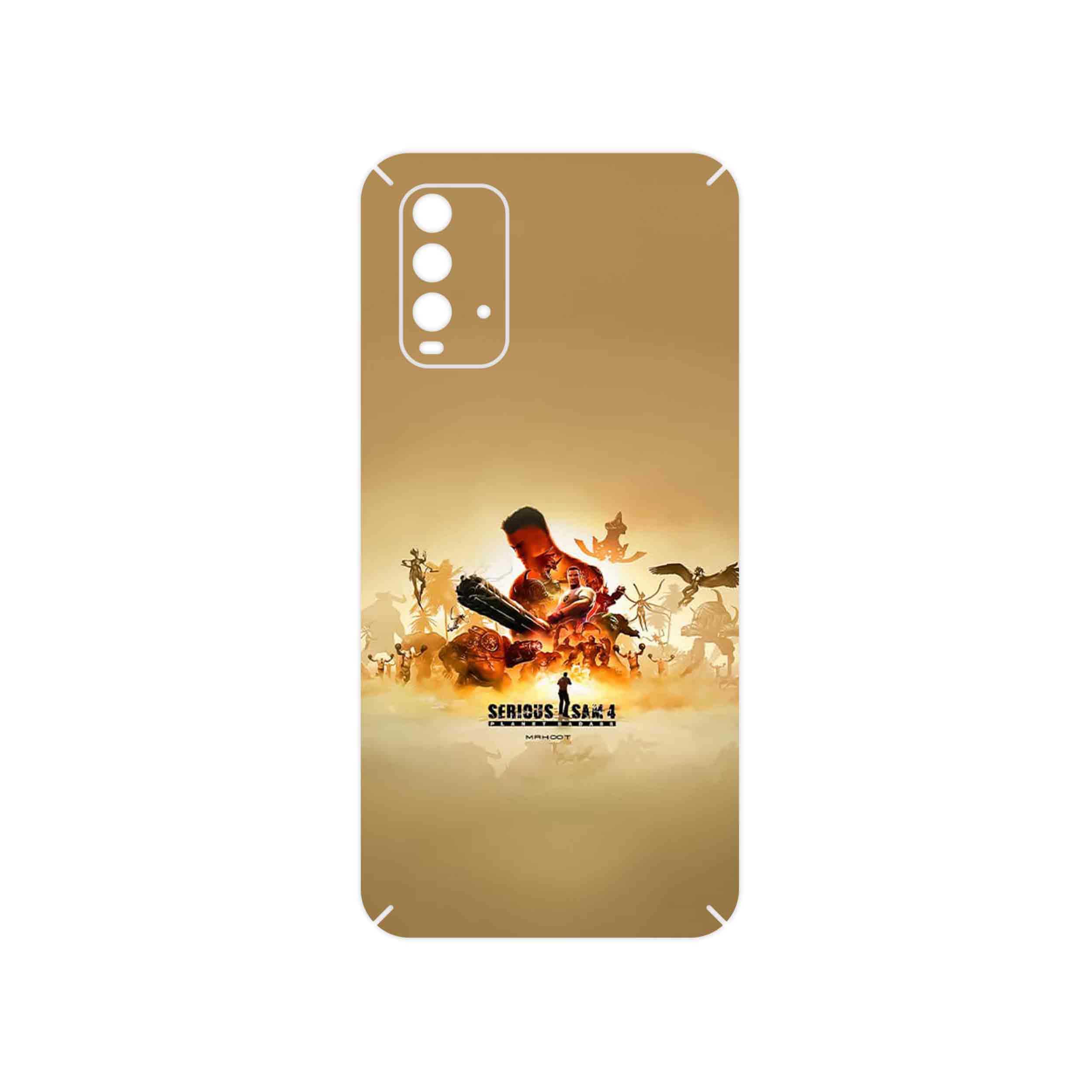 برچسب پوششی ماهوت مدل Serious Sam Game Series مناسب برای گوشی موبایل شیائومی Redmi 9T