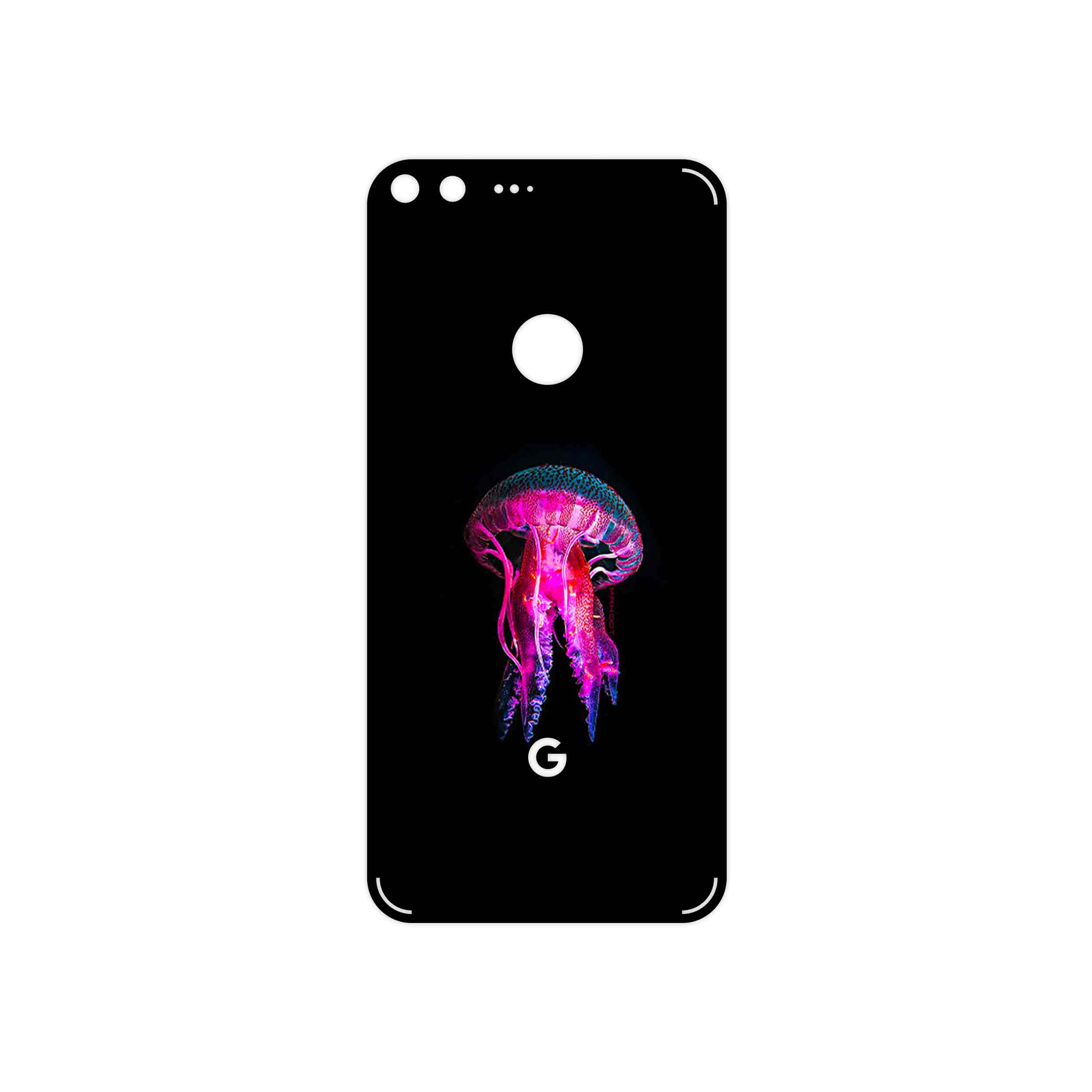 برچسب پوششی ماهوت مدل jellyfish مناسب برای گوشی موبایل گوگل Pixel XL