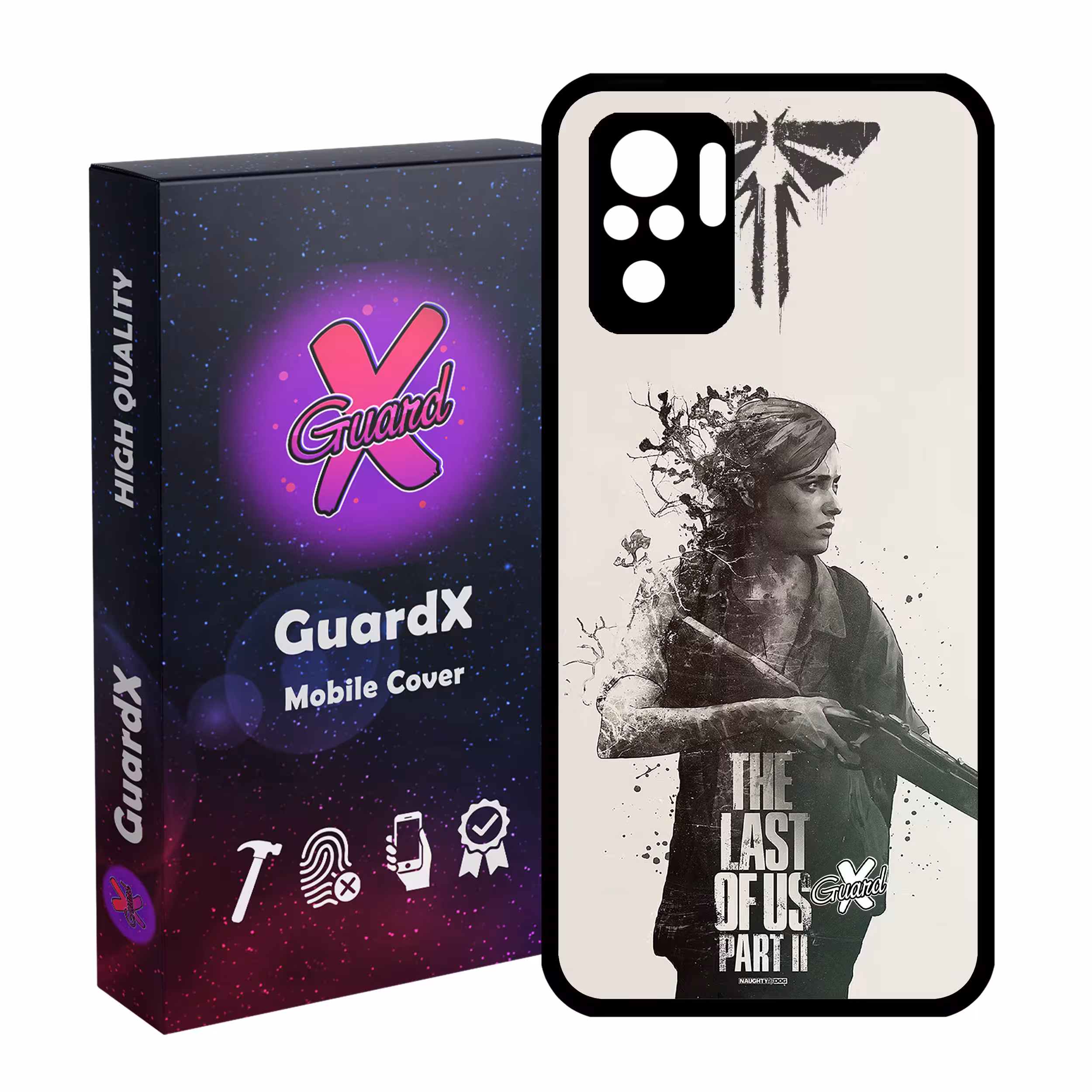 کاور گارد ایکس طرح The Last of Us مدل Glass10199 مناسب برای گوشی موبایل شیائومی Redmi Note 10 4G / Note 10S