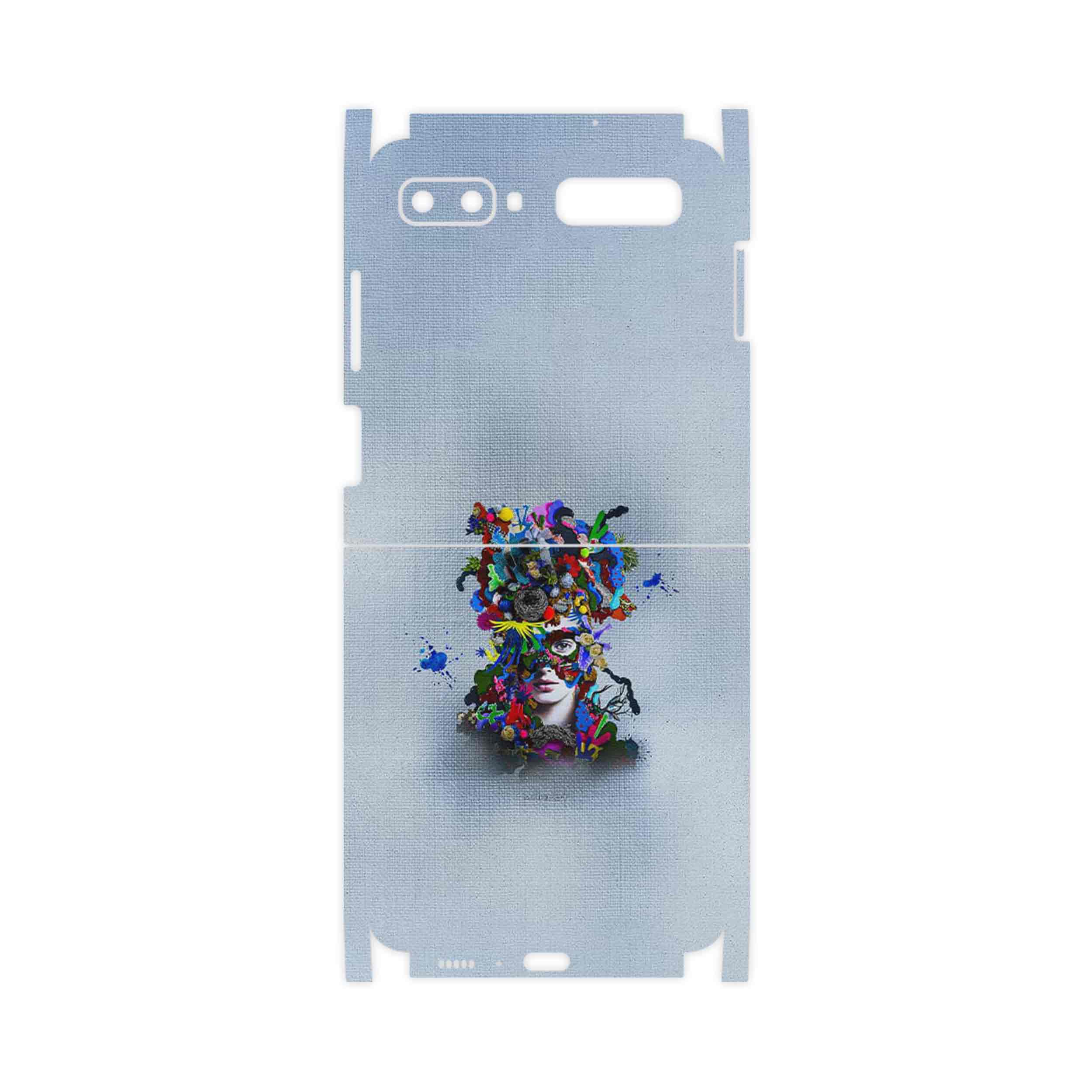 برچسب پوششی ماهوت مدل Collage of surreal Portrait of Women 4-FullSkin مناسب برای گوشی موبایل سامسونگ Galaxy Z Flip