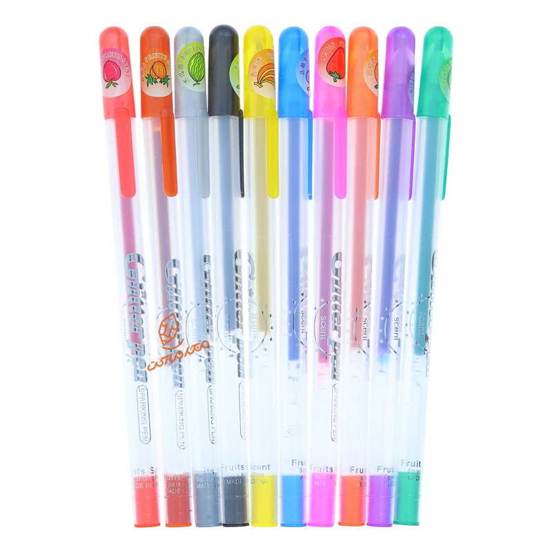 قیمت و خرید خودکار اکلیلی 10 رنگ مدل Glitter Pen