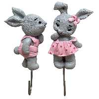 آویز حوله مدل خرگوش عاشق مجموعه دو عددی