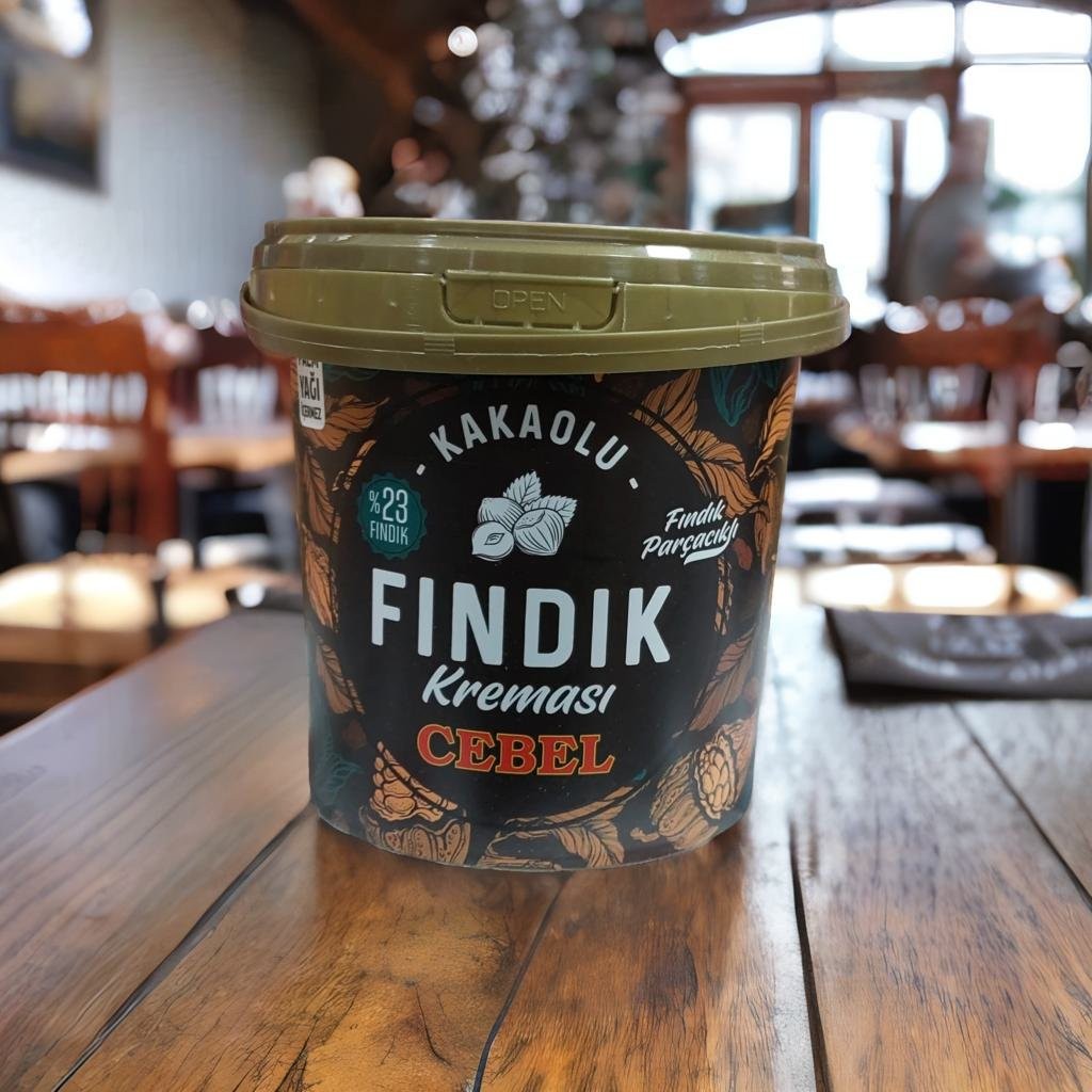 کرم فندق سطلی 900 گرم مارک CEBEL اصل ترکیه.     مناسب صبحانه و عصرانه و استفاده در کیک و دسر