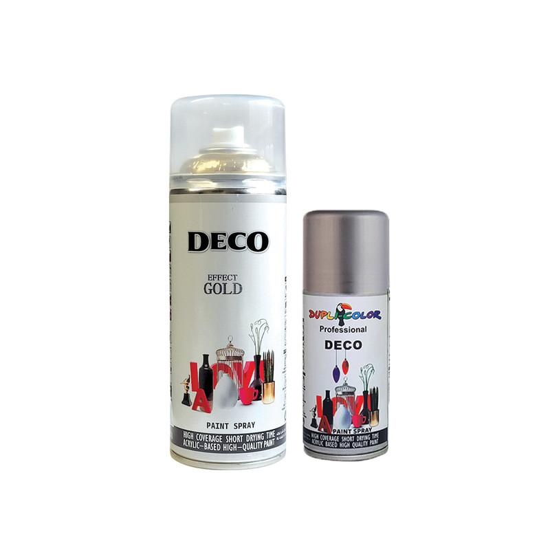 اسپری رنگ طلایی و نقره ای دکو مدل d2 حجم 400 میلی لیتر مجموعه 2 عددی