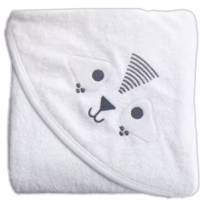 حوله چهارگوش کلاه دار طرح راکن Baby like