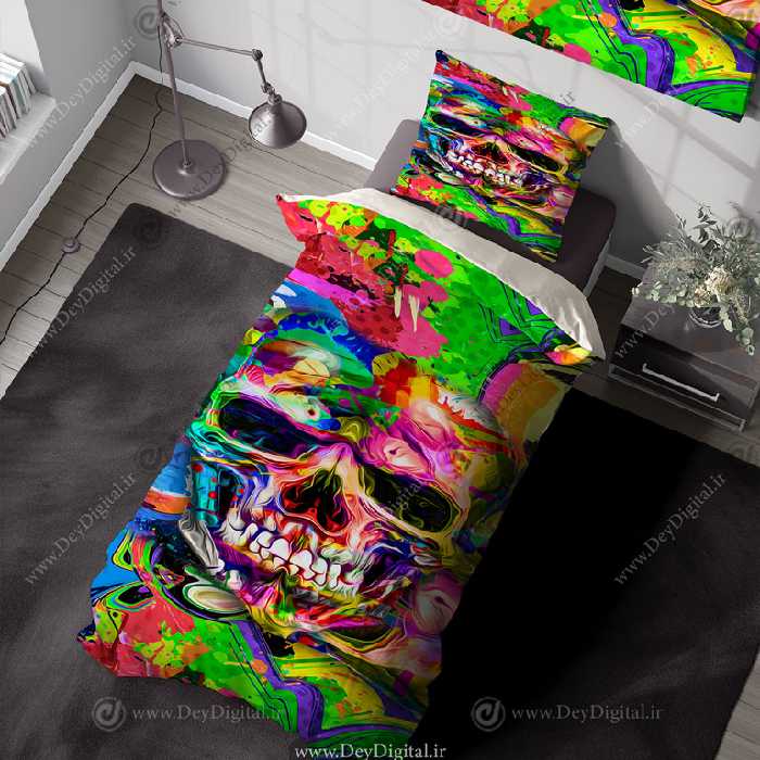 روتختی خفن و شیک طرح اسکلت برای اتاق پسر PK-5620