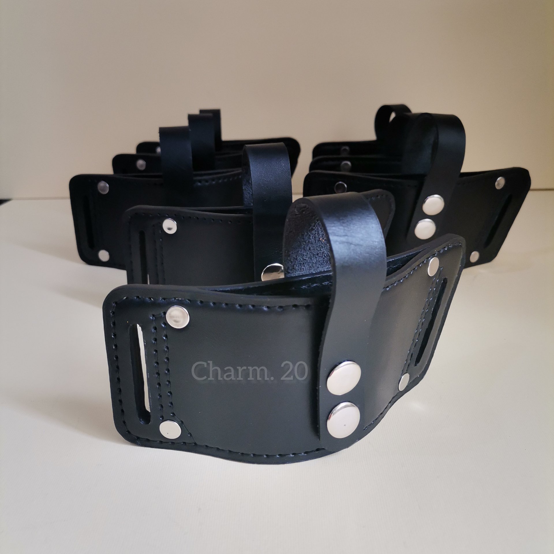 غلاف کلت کمری چرم طبیعی نیروی انتظامی ، ارتش و  نیروهای مسلح کاملا دستدوز