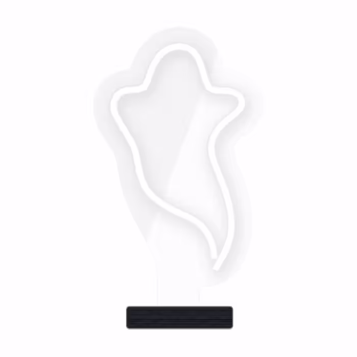 چراغ رومیزی مدل  ریموت دار GHOST-GL_WHT-GLASS