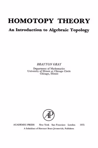 خرید و دانلود نسخه کامل کتاب Homotopy theory, an introduction to algebraic topology