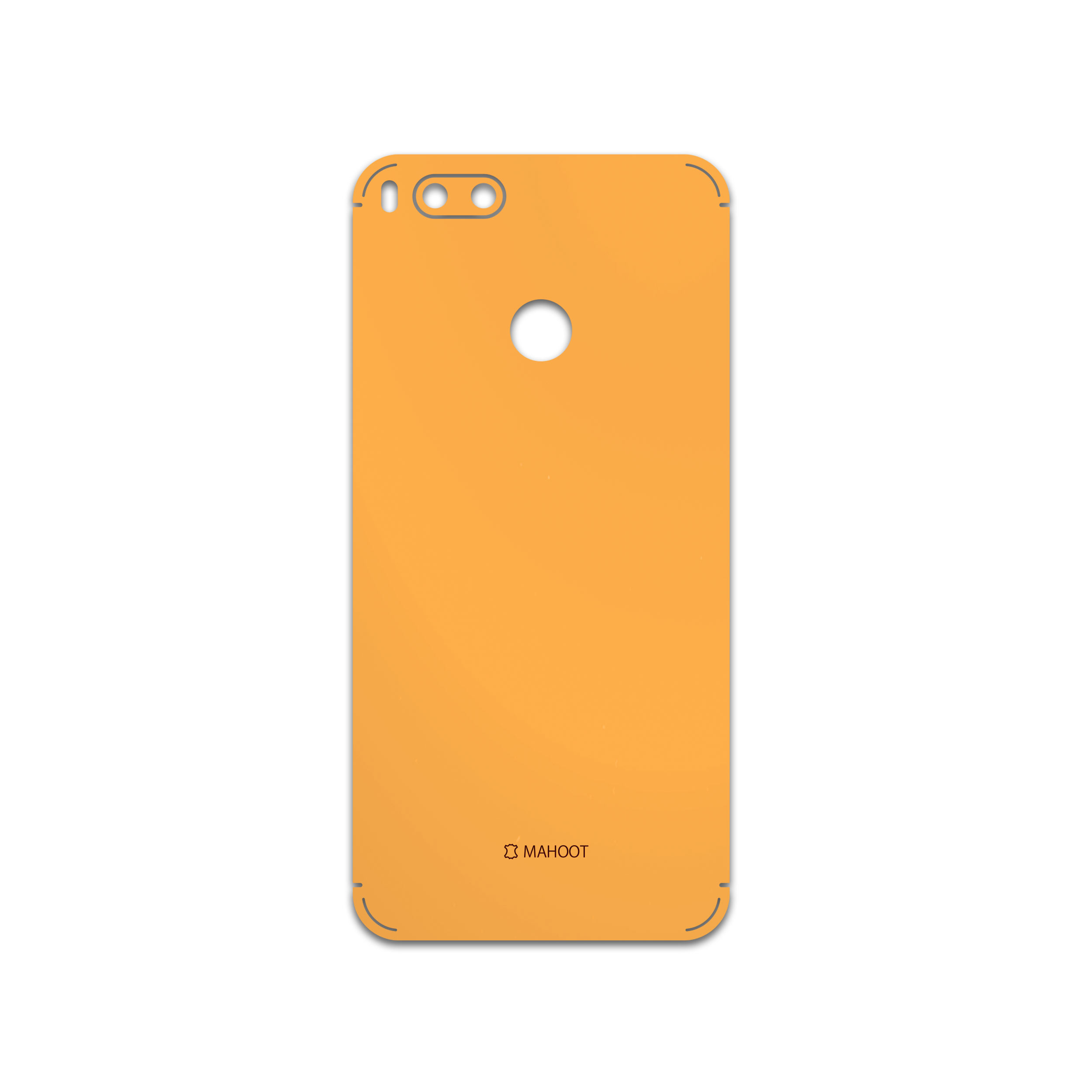 برچسب پوششی ماهوت مدل Matte-Orange مناسب برای گوشی موبایل شیائومی Mi A1