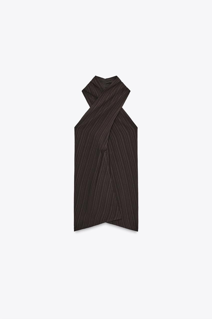 تاپ زنانه زارا STRIPED HALTER TOP | تهران زارا TehranZara