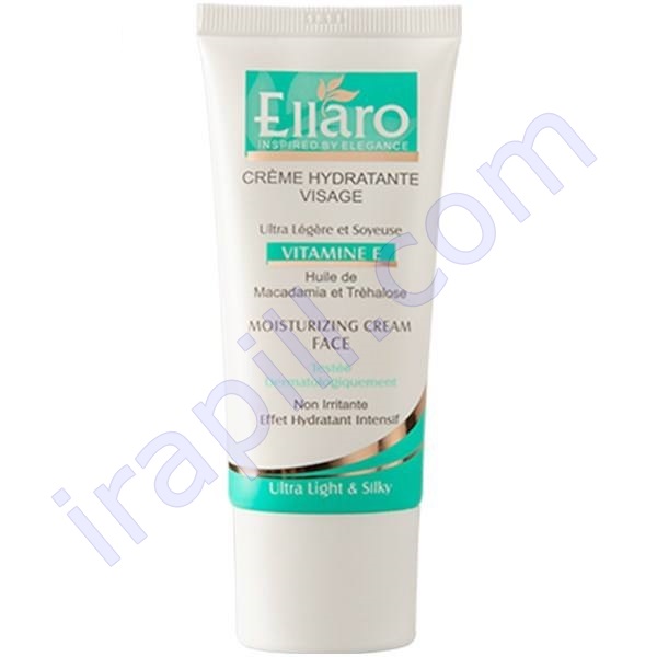 کرم مرطوب کننده و آبرسان حاوی ویتامین E الارو حجم 50 میلی لیتر