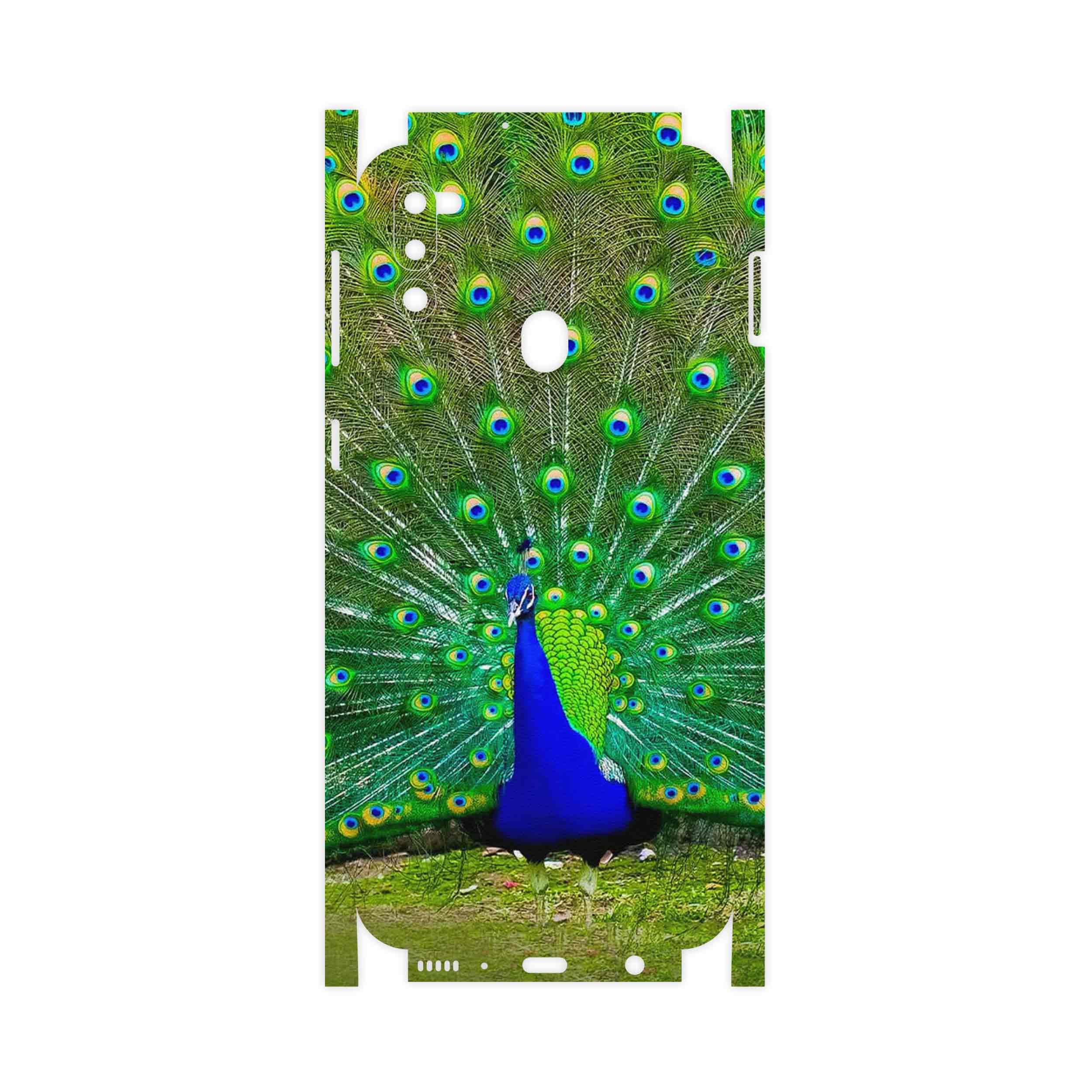 برچسب پوششی ماهوت مدل Peacock-FullSkin مناسب برای گوشی موبایل سامسونگ Galaxy M21 (2021) Edition
