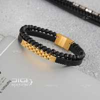 دستبند چرمی 2 دور برند Rolex