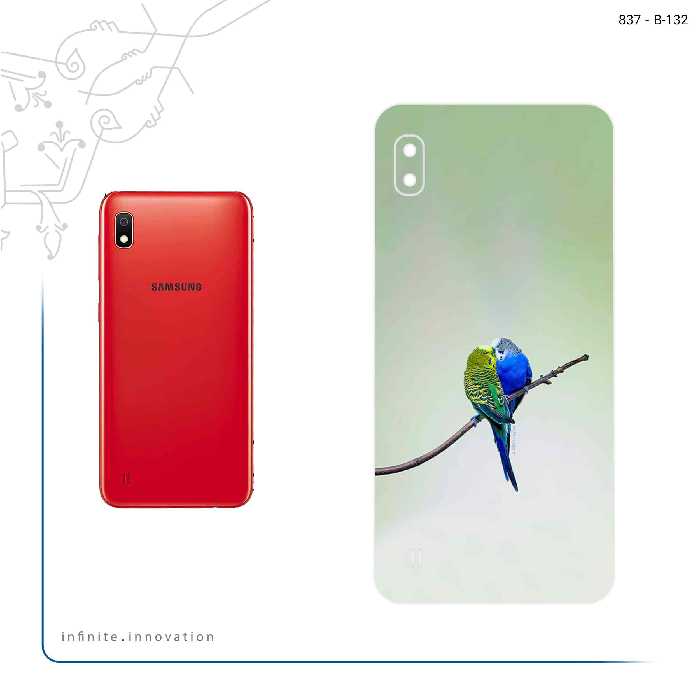 برچسب پوششی ماهوت مدل Lovebird مناسب برای گوشی موبایل سامسونگ Galaxy A10