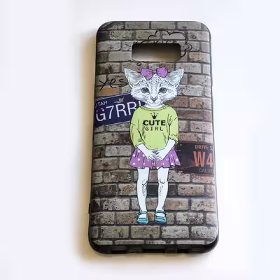کاور طرح گربه مدل PINK08p مناسب برای گوشی موبایل سامسونگ Galaxy S8 plus