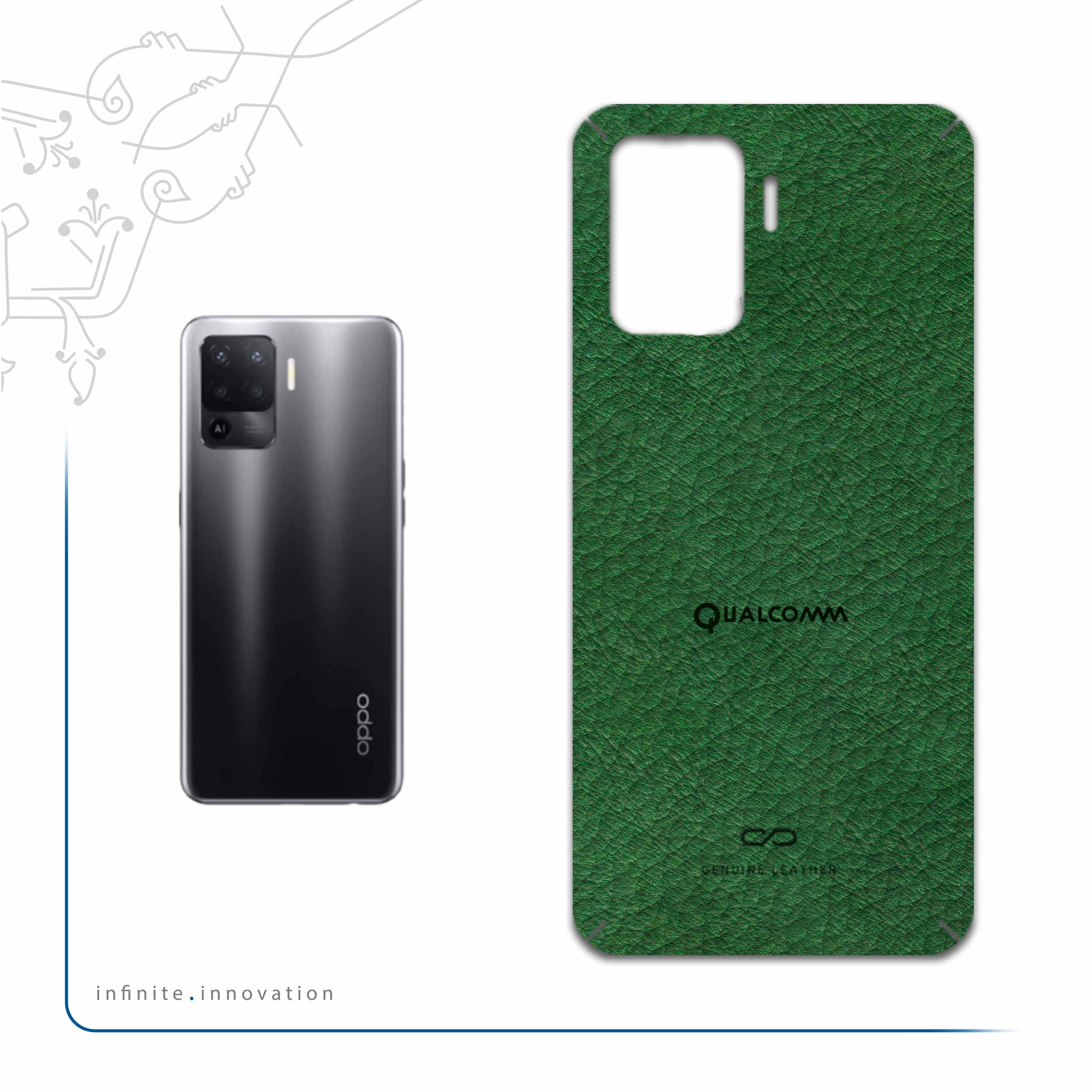 برچسب پوششی ماهوت مدل GL-QLQM مناسب برای گوشی موبایل اپو A94 4G