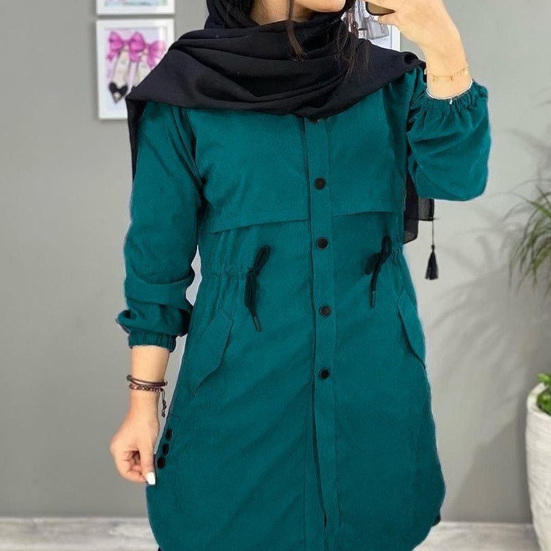 مانتوبغل دکمه کاملیا ارسال رایگان