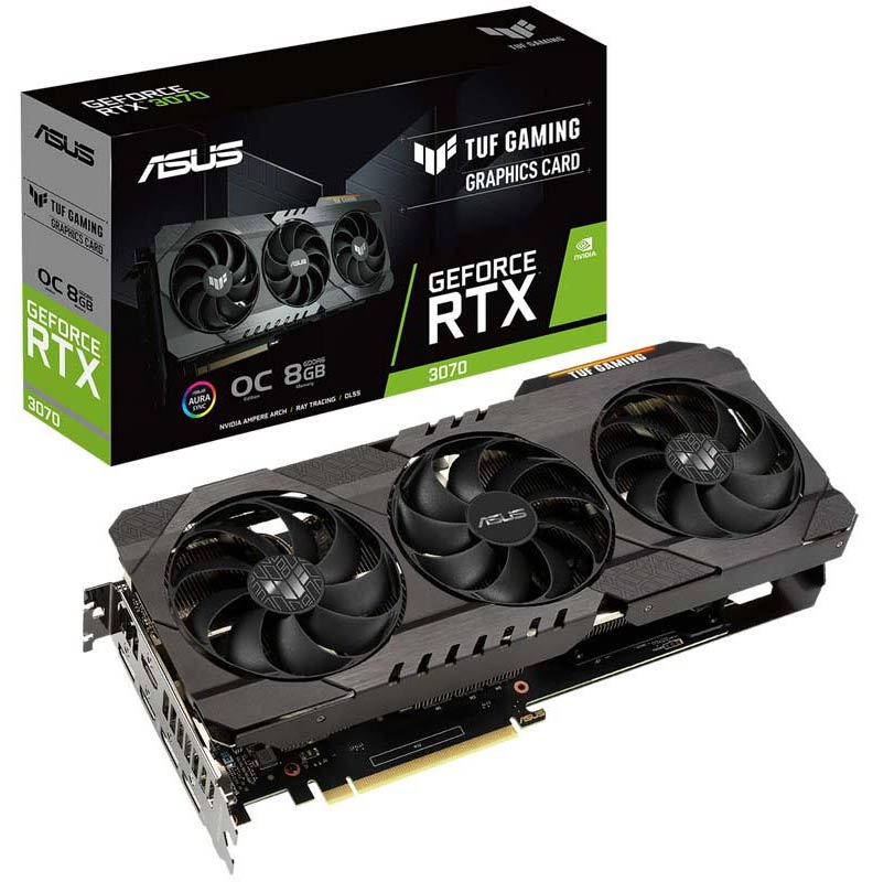 کارت گرافیک ایسوس مدل TUF GAMING RTX3070 O8G