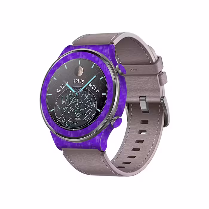 برچسب ماهوت طرح Purple Fiber مناسب برای ساعت هوشمند هوآوی Watch GT 2 Pro