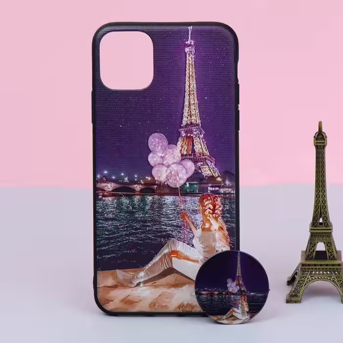 کاور طرح دخترانه کد 116 مناسب برای گوشی موبایل اپل iPhone 11 Pro Max به همراه پاپ سوکت