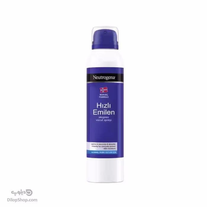 اسپری مرطوب کننده بدن نوتروژینا مدل deep moisture مناسب پوست خشک