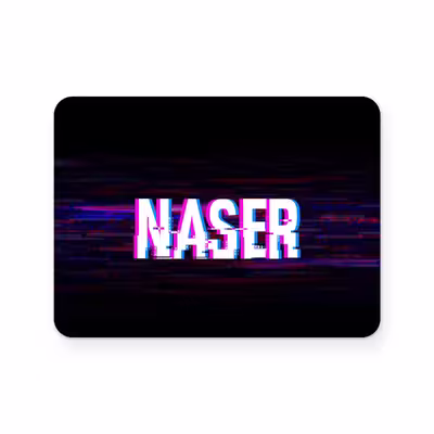 برچسب تاچ پد دسته بازی پلی استیشن 4 ونسونی طرح Naser