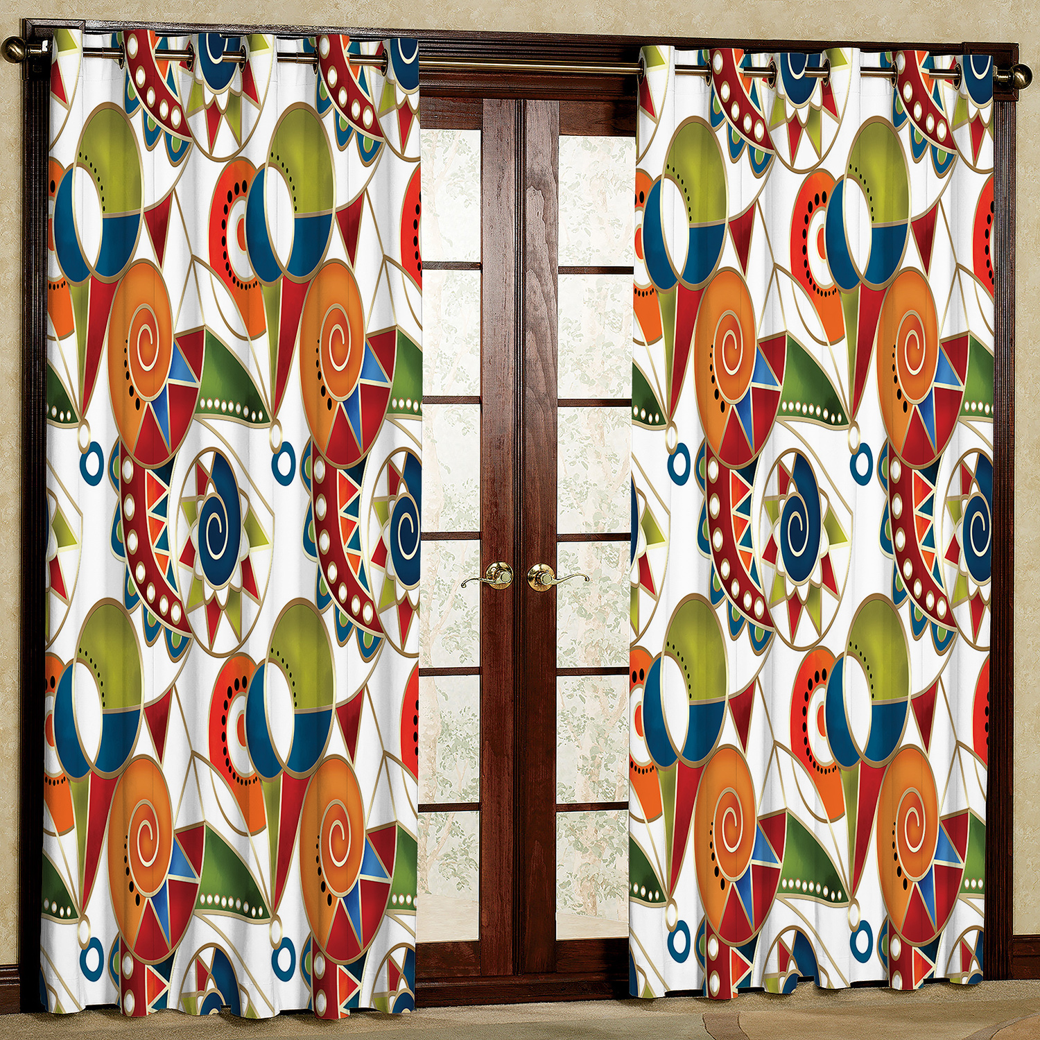 پرده مدل چهره مخمل پانچی کد 2057 سایز 200x140 سانتی متر