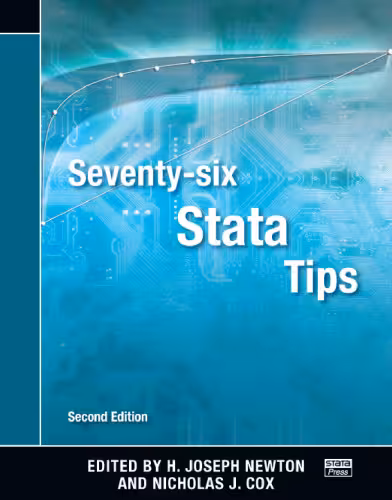 خرید و دانلود نسخه کامل کتاب Seventy-six Stata Tips, Second Edition