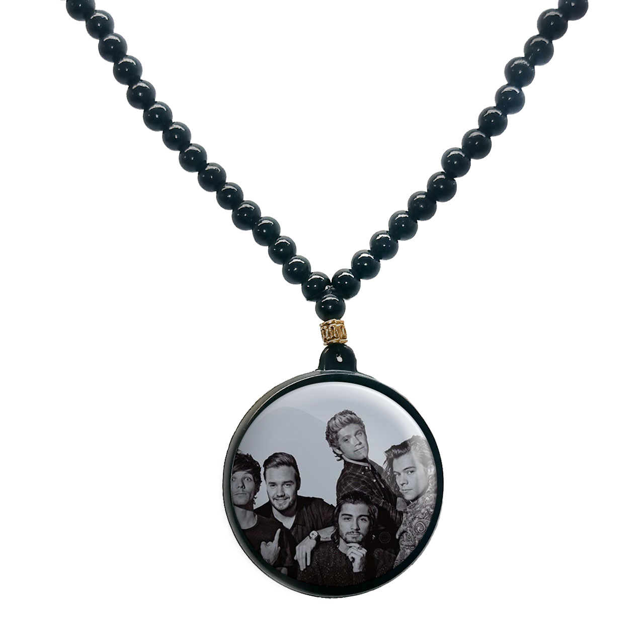 گردنبند پرمانه طرح One Direction کد pmd.13623 مدل دو طرفه