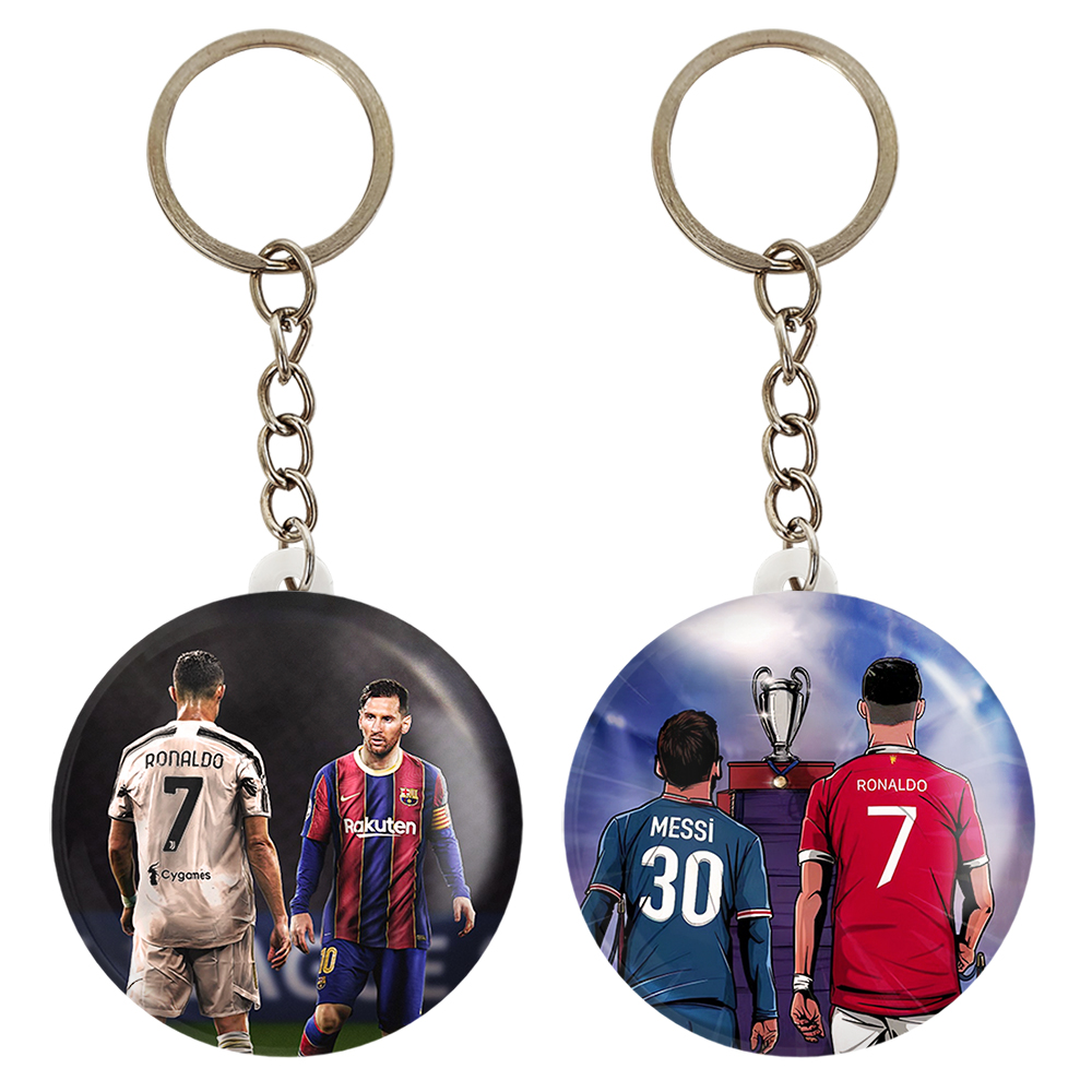 جاکلیدی خندالو مدل کریستیانو رونالدو و لیونل مسی کد 1400614002 مجموعه 2 عددی