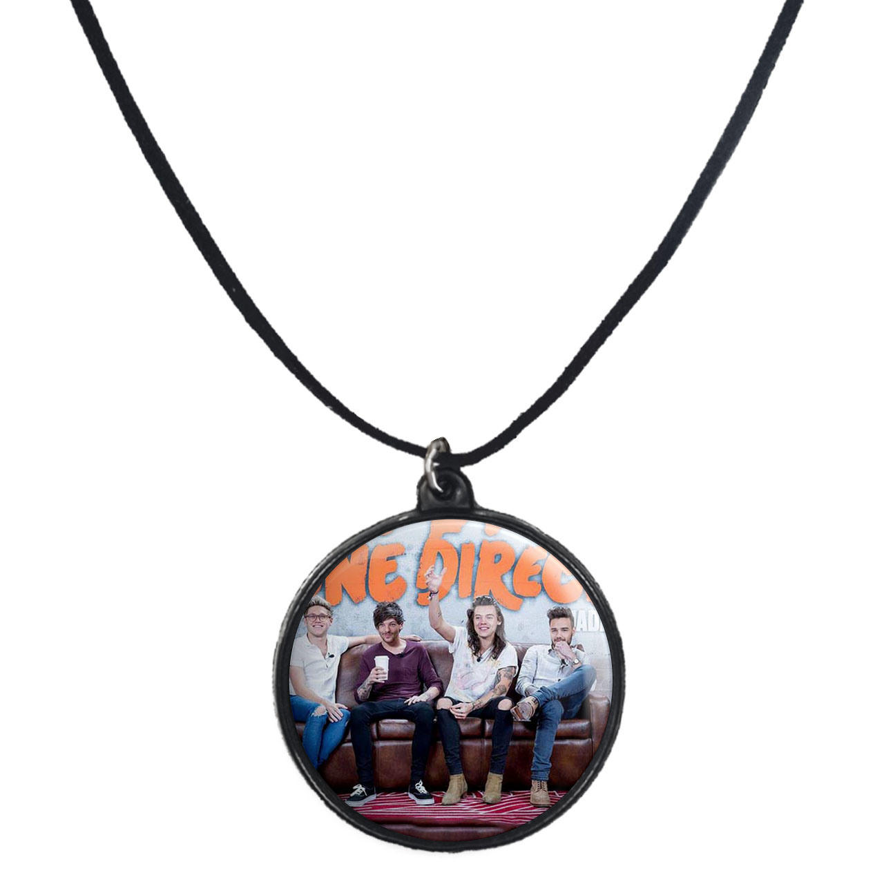 گردنبند پرمانه طرح One Direction کد pmb.13650 مدل دو طرفه