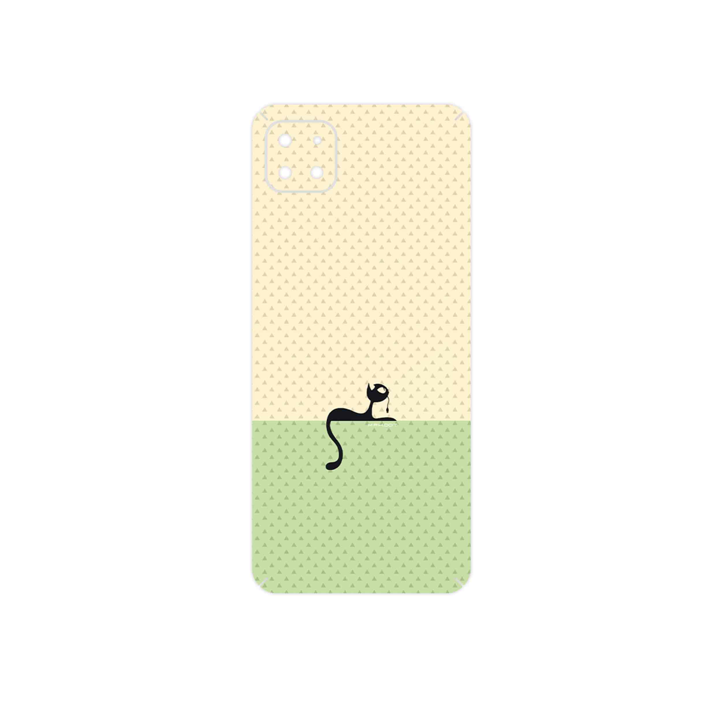 برچسب پوششی ماهوت مدل Minimal Internet Cat Icon مناسب برای گوشی موبایل سامسونگ Galaxy A22 5G