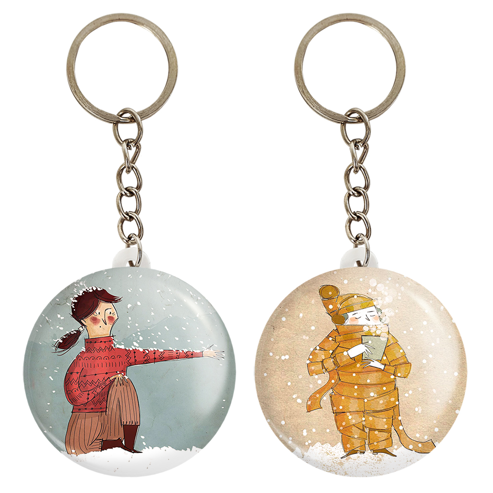 جاکلیدی خندالو مدل برف کد 54335415 مجموعه 2 عددی