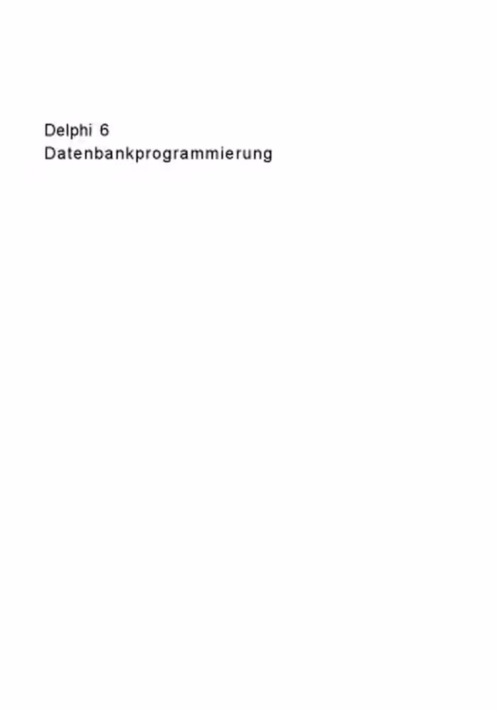 خرید و دانلود نسخه کامل کتاب Delphi 6 Datenbankprogrammierung
